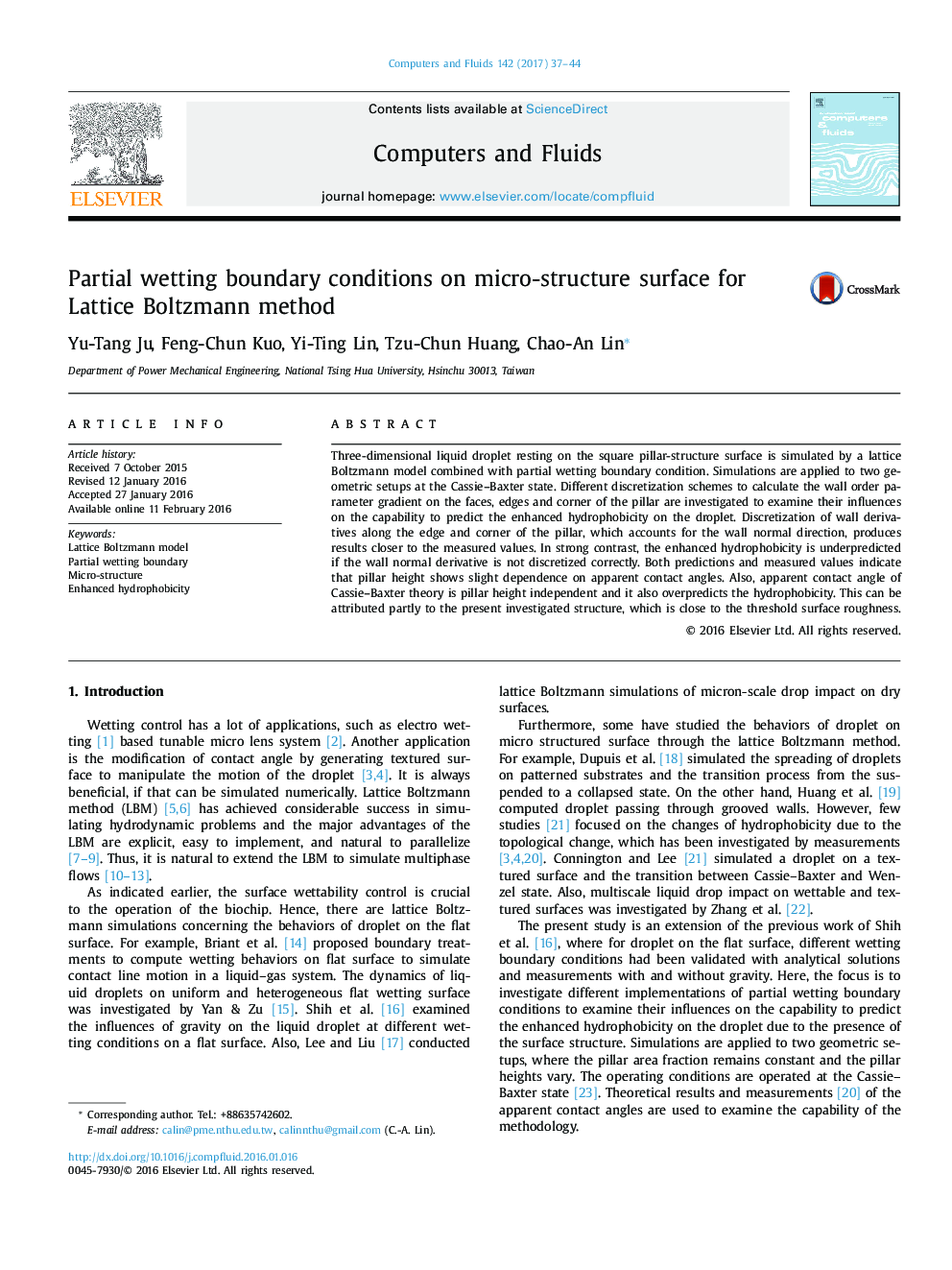 Partial wetting boundary conditions on micro-structure surface for Lattice Boltzmann method