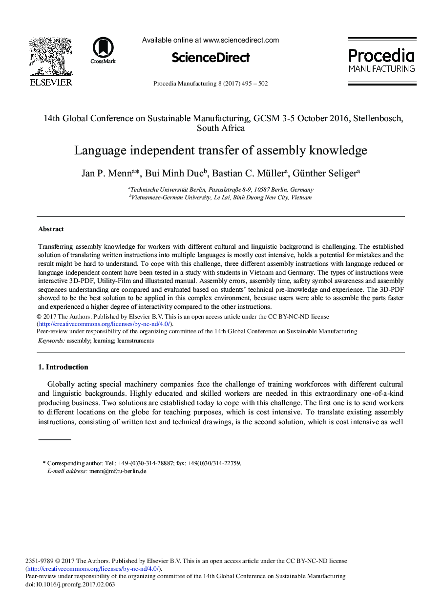 Language Independent Transfer of Assembly Knowledge