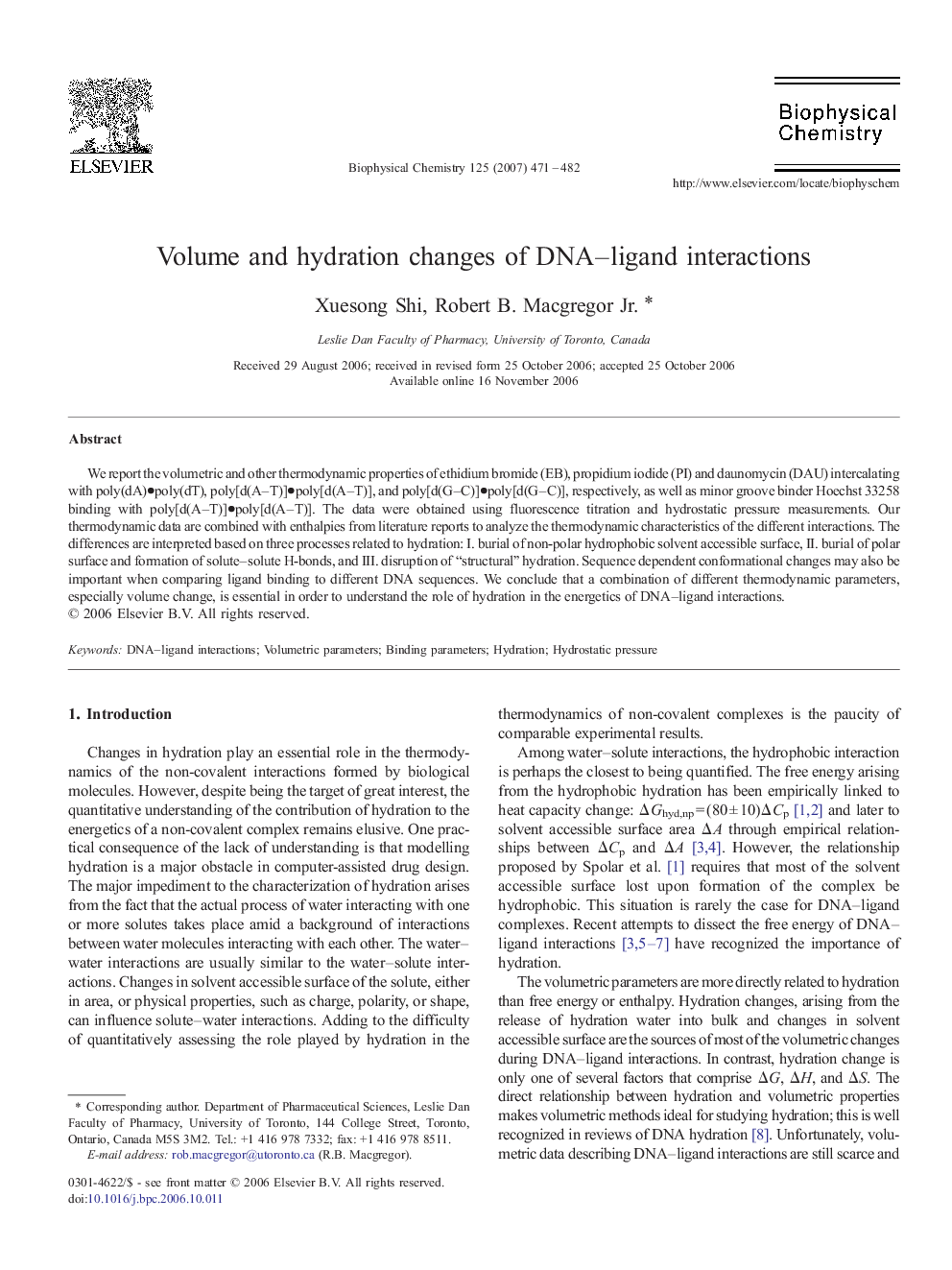 Volume and hydration changes of DNA-ligand interactions