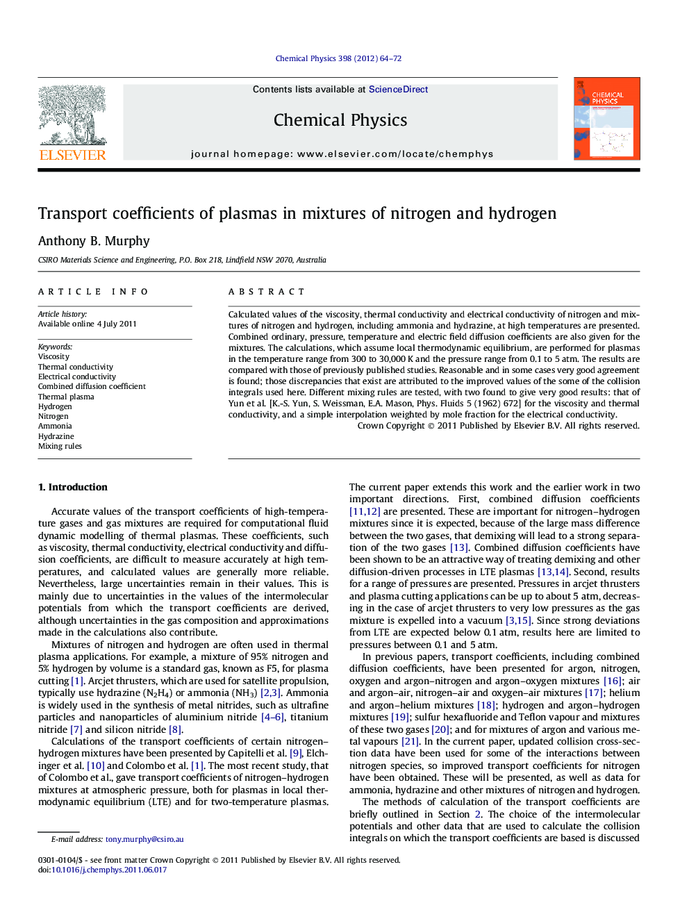 Transport coefficients of plasmas in mixtures of nitrogen and hydrogen