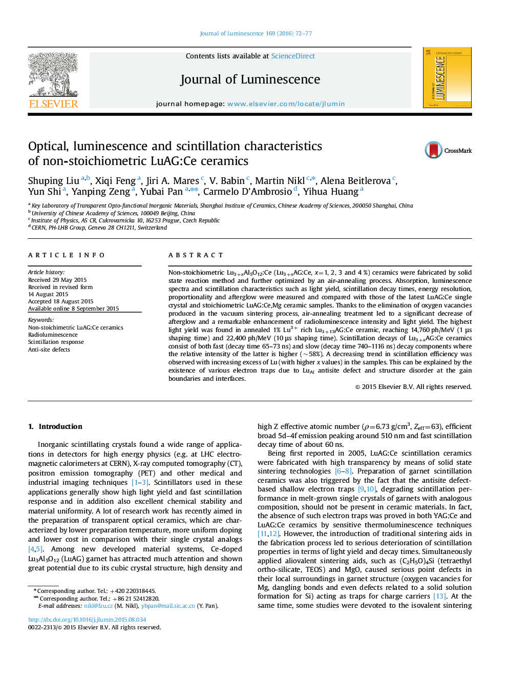 Optical, luminescence and scintillation characteristics of non-stoichiometric LuAG:Ce ceramics