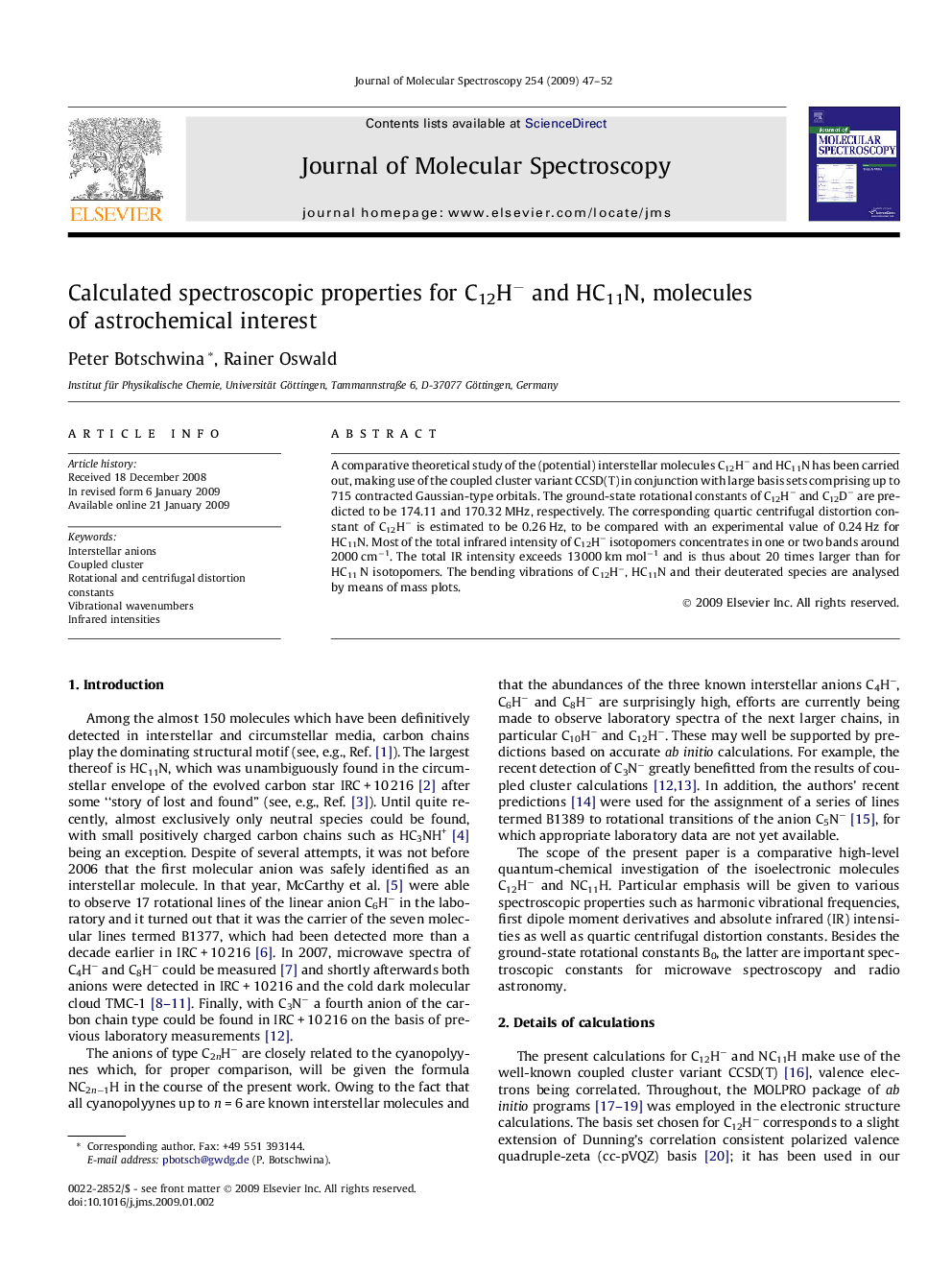 Calculated spectroscopic properties for C12Hâ and HC11N, molecules of astrochemical interest