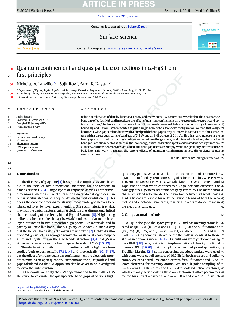 Quantum confinement and quasiparticle corrections in Î±-HgS from first principles