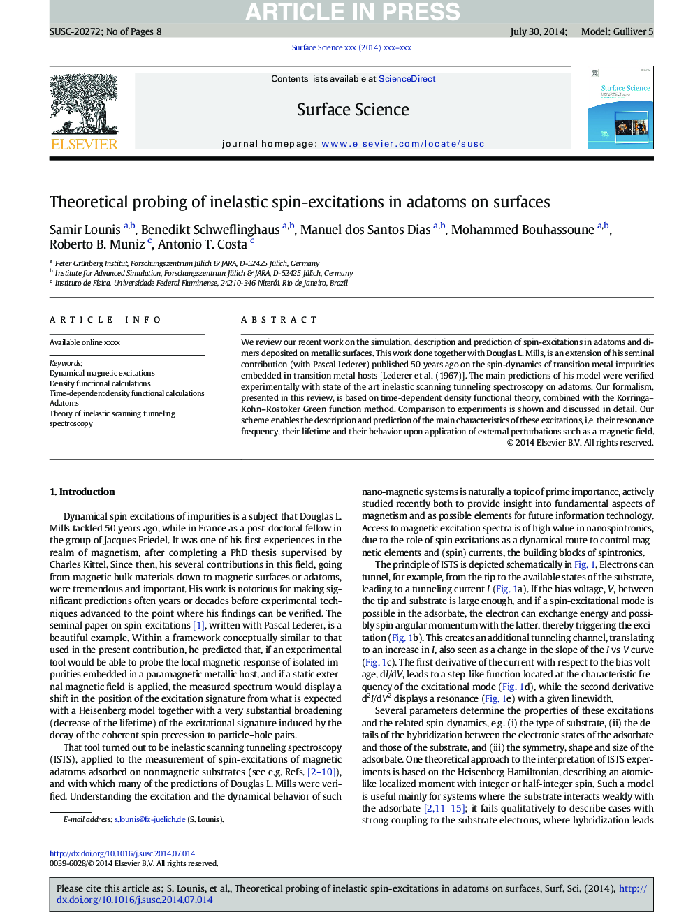 Theoretical probing of inelastic spin-excitations in adatoms on surfaces