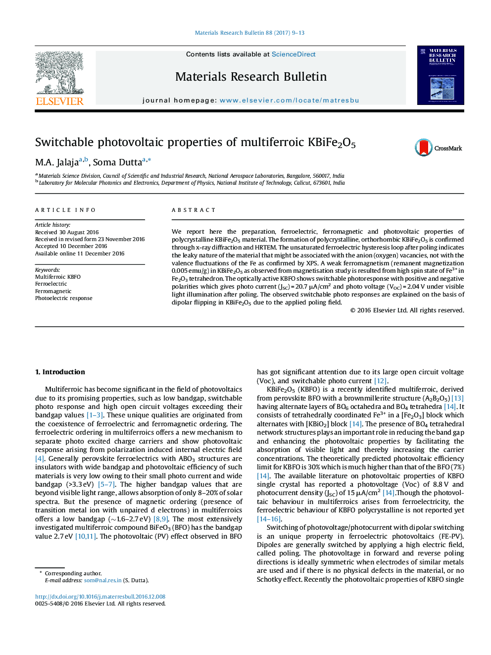 Switchable photovoltaic properties of multiferroic KBiFe2O5