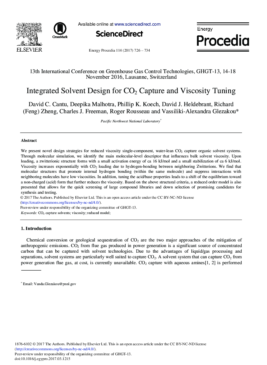 Integrated Solvent Design for CO2 Capture and Viscosity Tuning