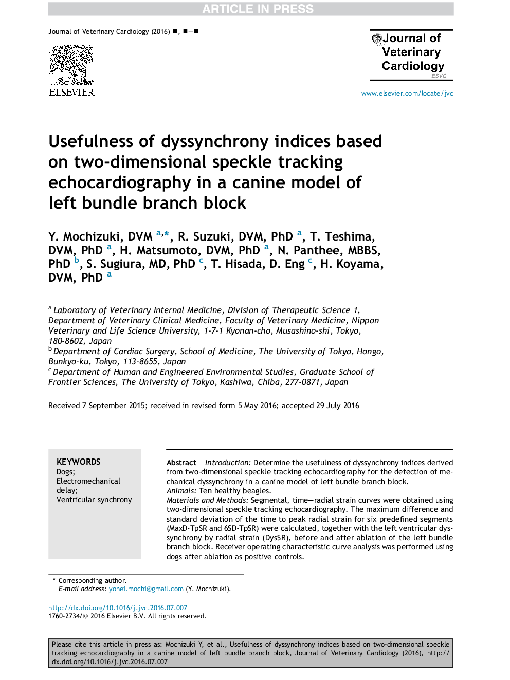 سودمندی شاخص های تن سنجی براساس اکوکاردیوگرافی ردیابی دوبعدی در یک مدل سگ بلوک شاخه ای سمت چپ 