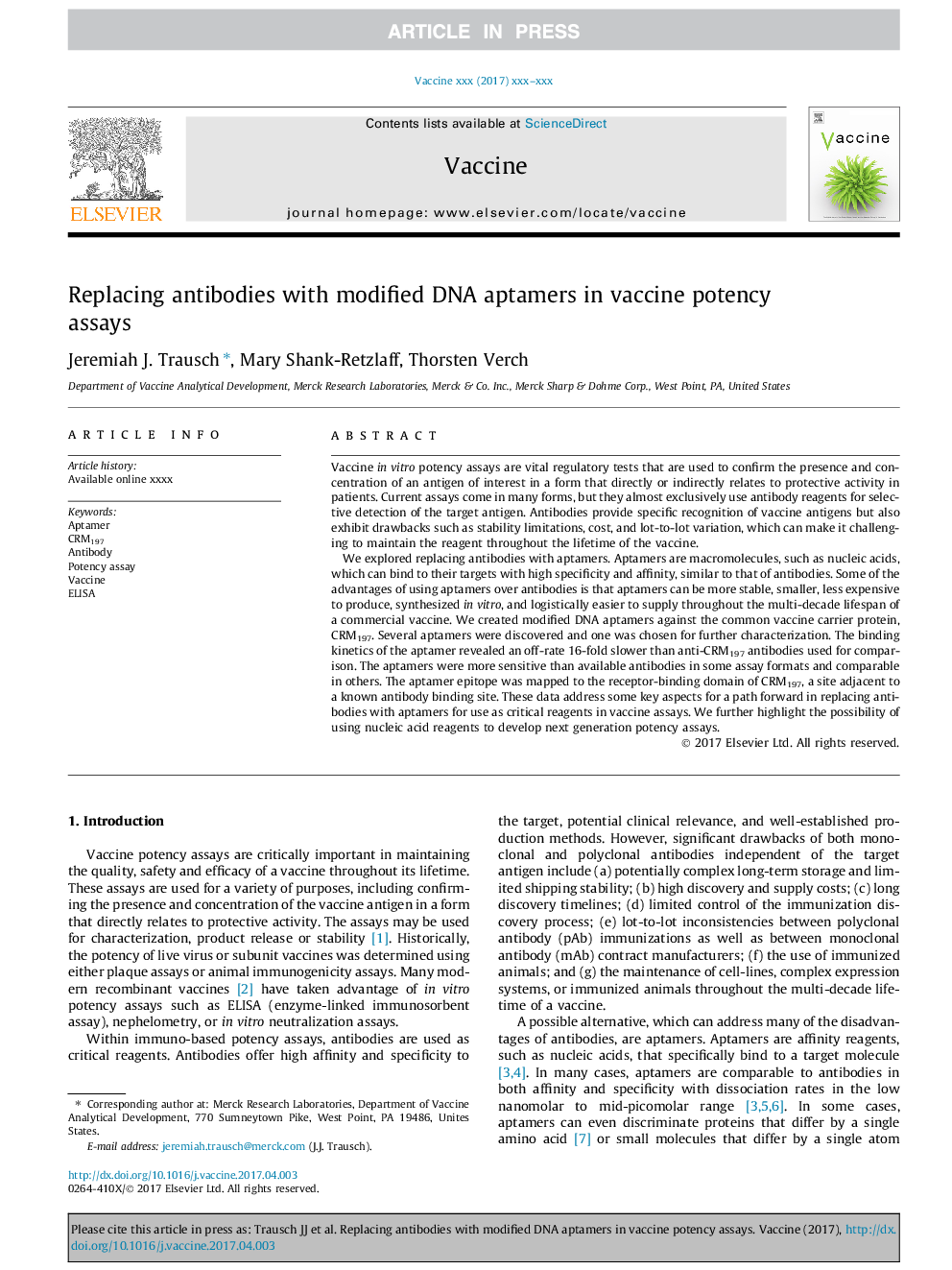 Replacing antibodies with modified DNA aptamers in vaccine potency assays