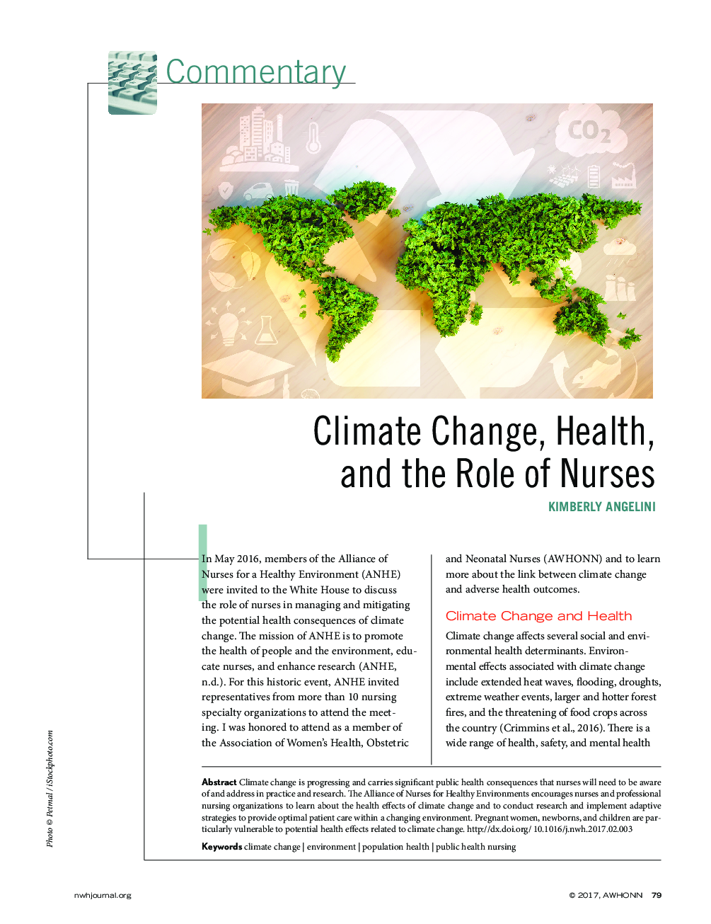 تغییرات آب و هوایی، بهداشت و نقش پرستاران 