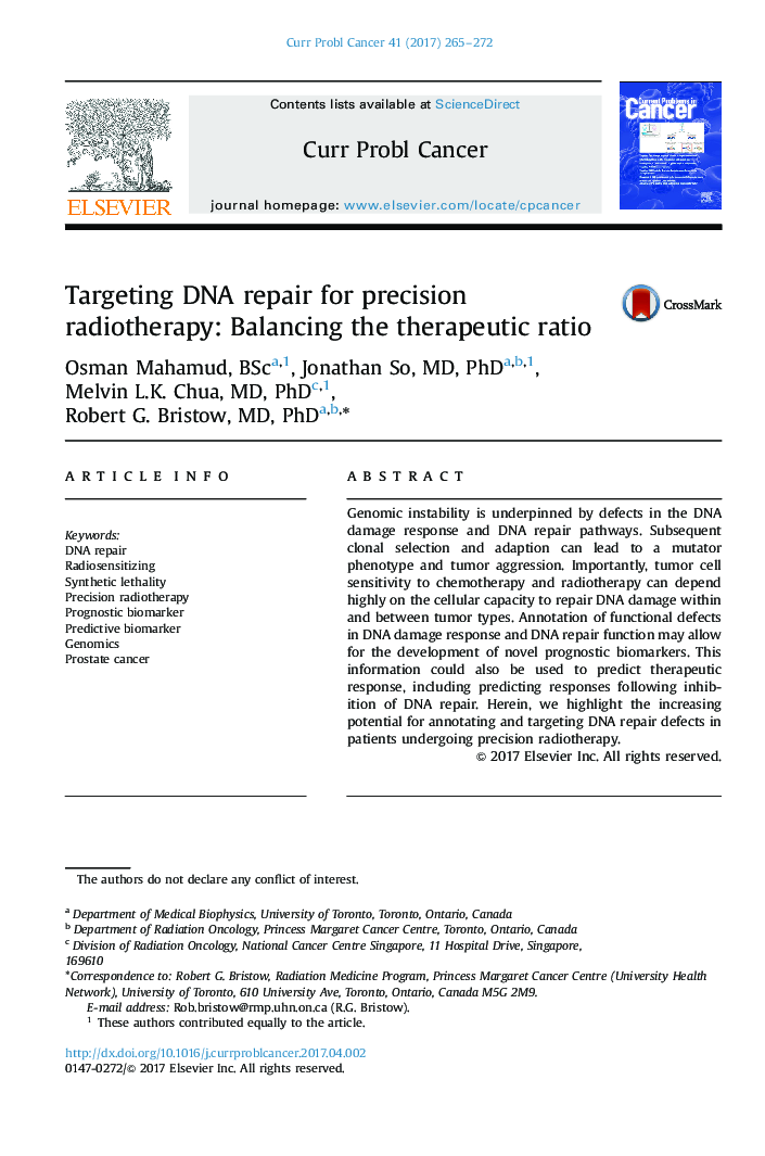 Targeting DNA repair for precision radiotherapy: Balancing the therapeutic ratio