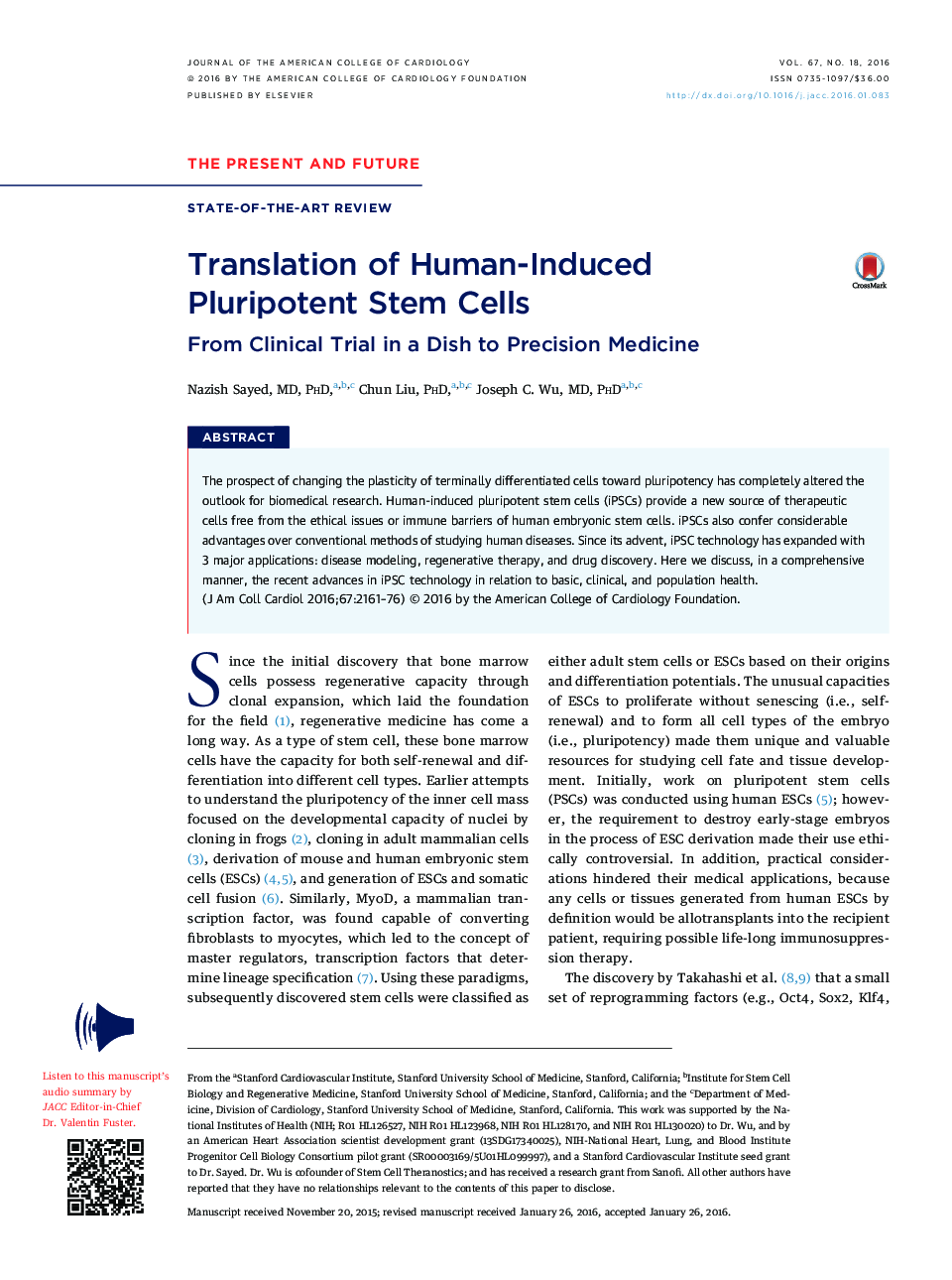 ترجمه سلول های بنیادی انسدادی انسانی: از آزمایش بالینی در یک ظرف به دقت پزشکی 