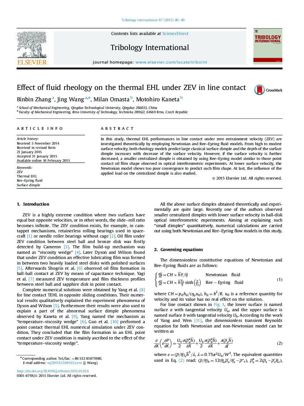 Effect of fluid rheology on the thermal EHL under ZEV in line contact