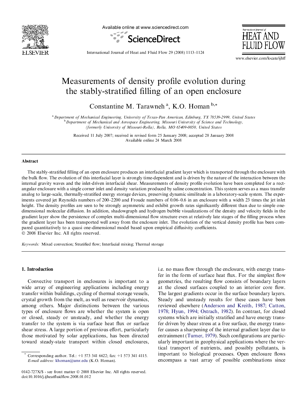 Measurements of density profile evolution during the stably-stratified filling of an open enclosure