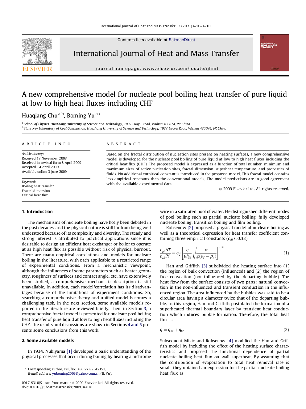 A new comprehensive model for nucleate pool boiling heat transfer of pure liquid at low to high heat fluxes including CHF