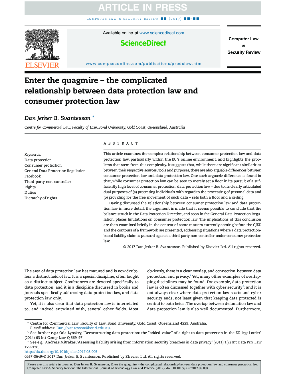بلوز وارد کنید - رابطه پیچیده بین قانون حفاظت از اطلاعات و قانون حمایت از مصرف کننده 