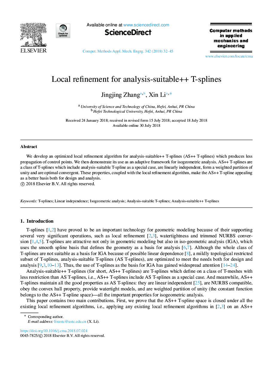 Local refinement for analysis-suitable++ T-splines