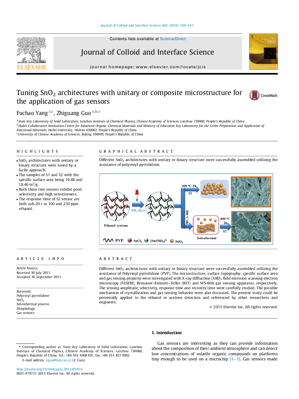 Tuning SnO2 architectures with unitary or composite microstructure for the application of gas sensors