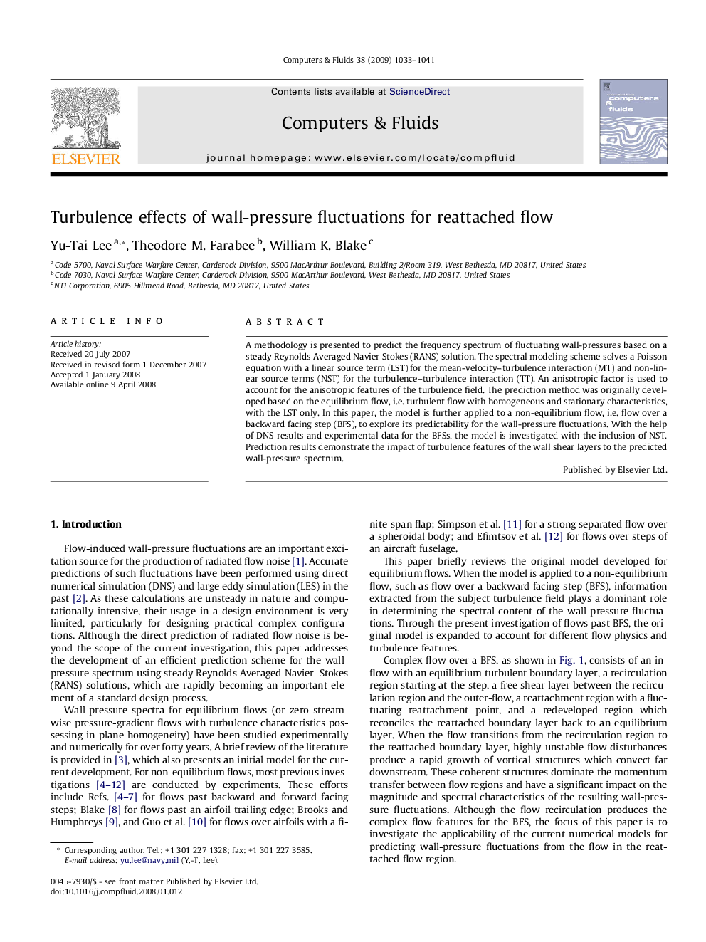 Turbulence effects of wall-pressure fluctuations for reattached flow