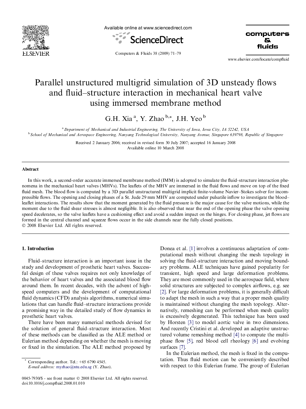 Parallel unstructured multigrid simulation of 3D unsteady flows and fluid–structure interaction in mechanical heart valve using immersed membrane method