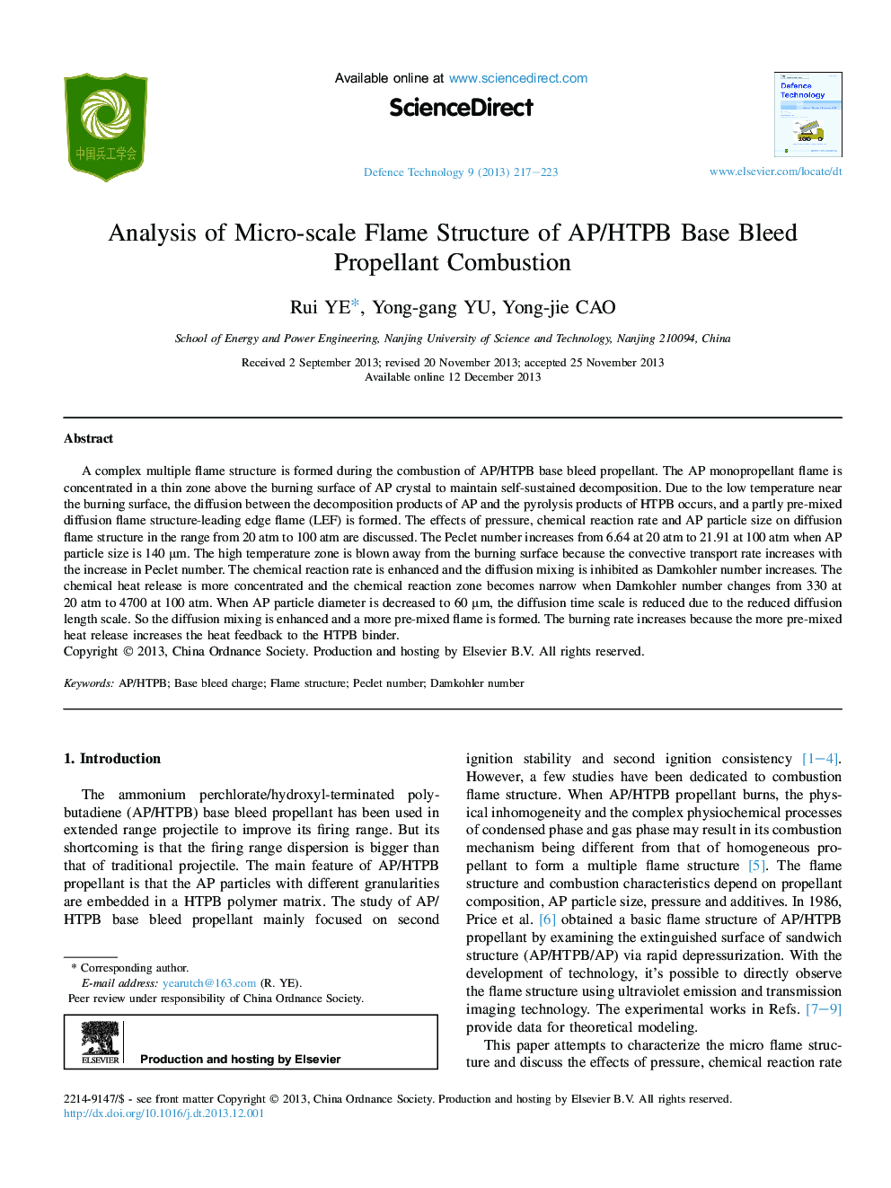 Analysis of Micro-scale Flame Structure of AP/HTPB Base Bleed Propellant Combustion 