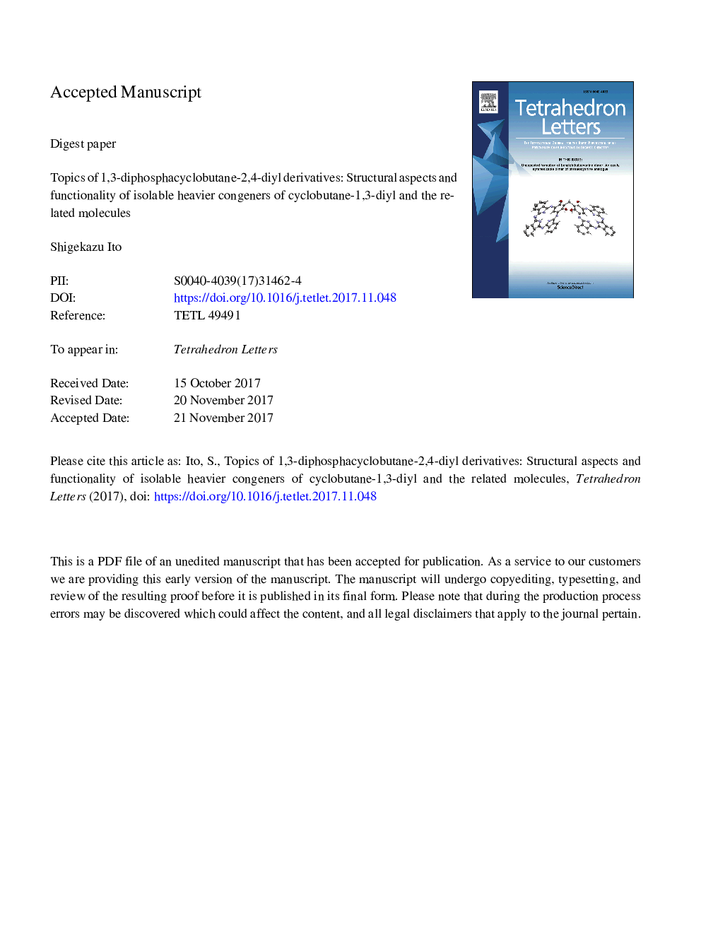 مضامین مشتقات 1،3-دی فسفسیفاکتوبوبیلن-2،4-دییل: جنبه های ساختاری و عملکرد سازنده های جدی تر جداسازی سیکلووباتان-1،3-دییل و مولکول های مرتبط 