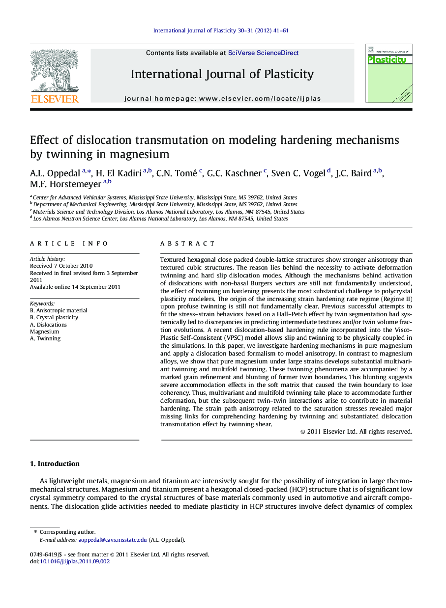 Effect of dislocation transmutation on modeling hardening mechanisms by twinning in magnesium