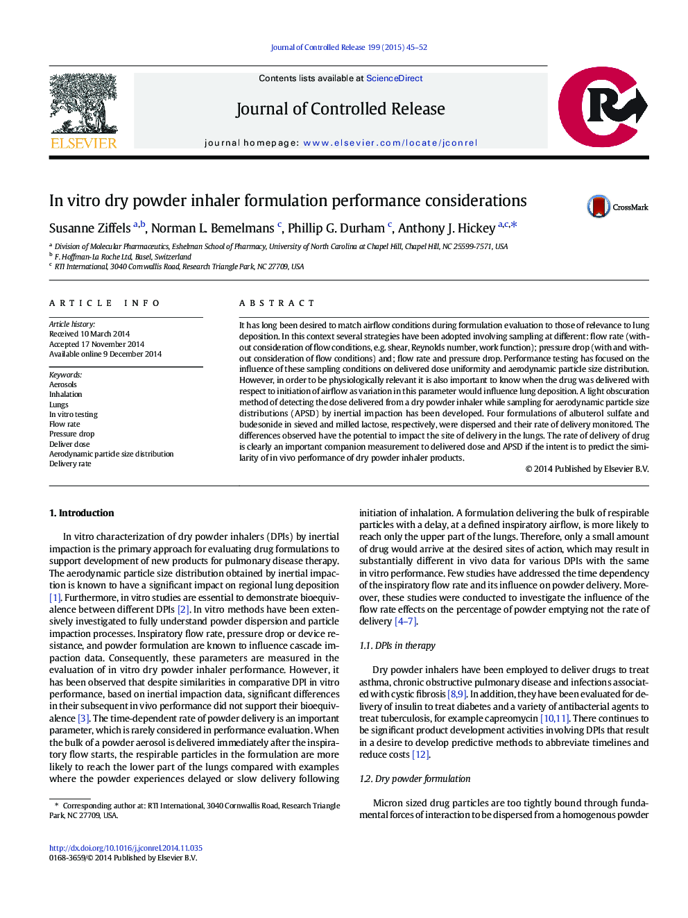 In vitro dry powder inhaler formulation performance considerations
