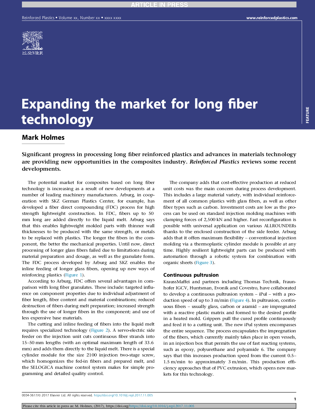 گسترش بازار برای تکنولوژی فیبر طولانی 