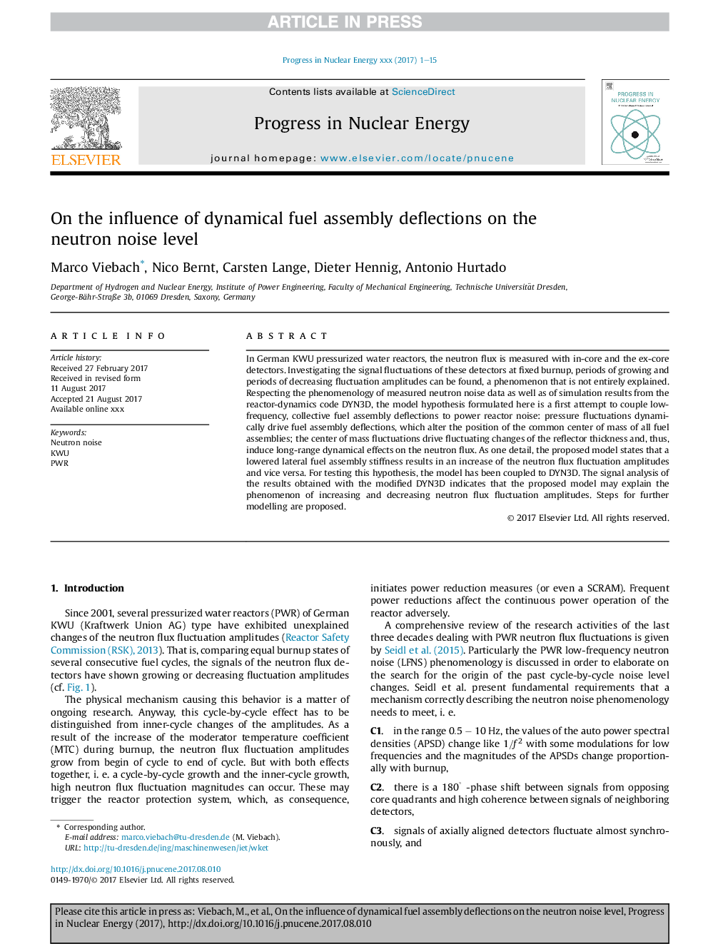 بر اثر انحراف تعلیق سوخت دینامیک بر سطح سر و صدای نوترون 