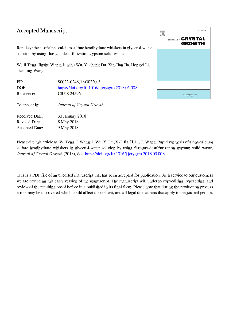 سنتز سریع سموم هیدروکربن آلفا کلسیم سولفات در محلول گلیسرول آب با استفاده از ضایعات جامد گچی گازسوز 