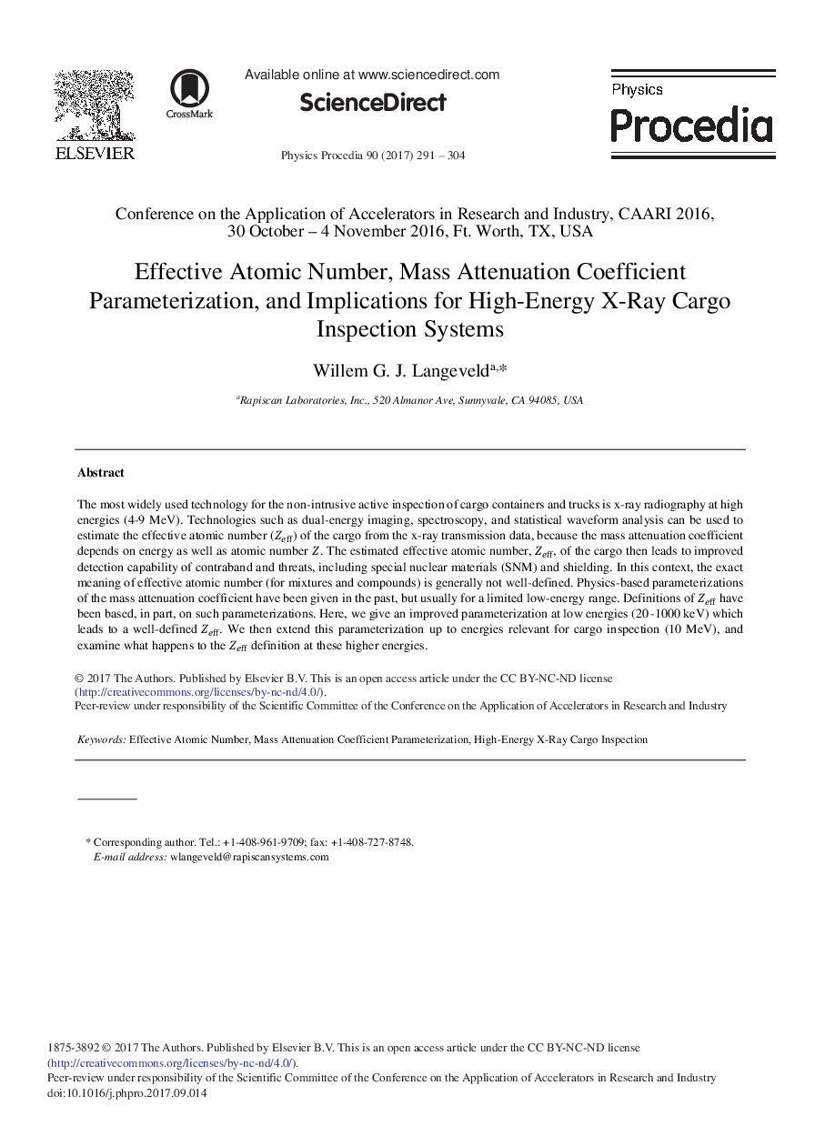 Effective Atomic Number, Mass Attenuation Coefficient Parameterization, and Implications for High-Energy X-Ray Cargo Inspection Systems