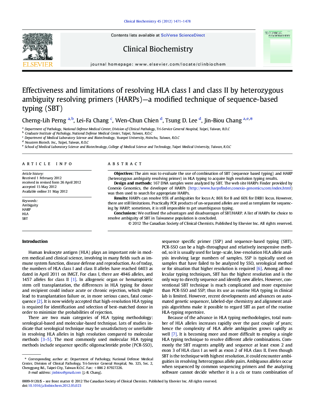 Effectiveness and limitations of resolving HLA class I and class II by heterozygous ambiguity resolving primers (HARPs)-a modified technique of sequence-based typing (SBT)