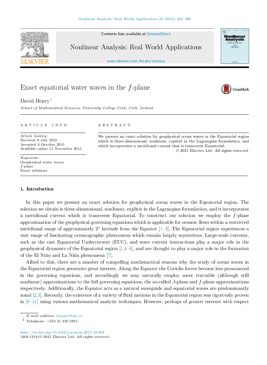 Exact equatorial water waves in the ff-plane