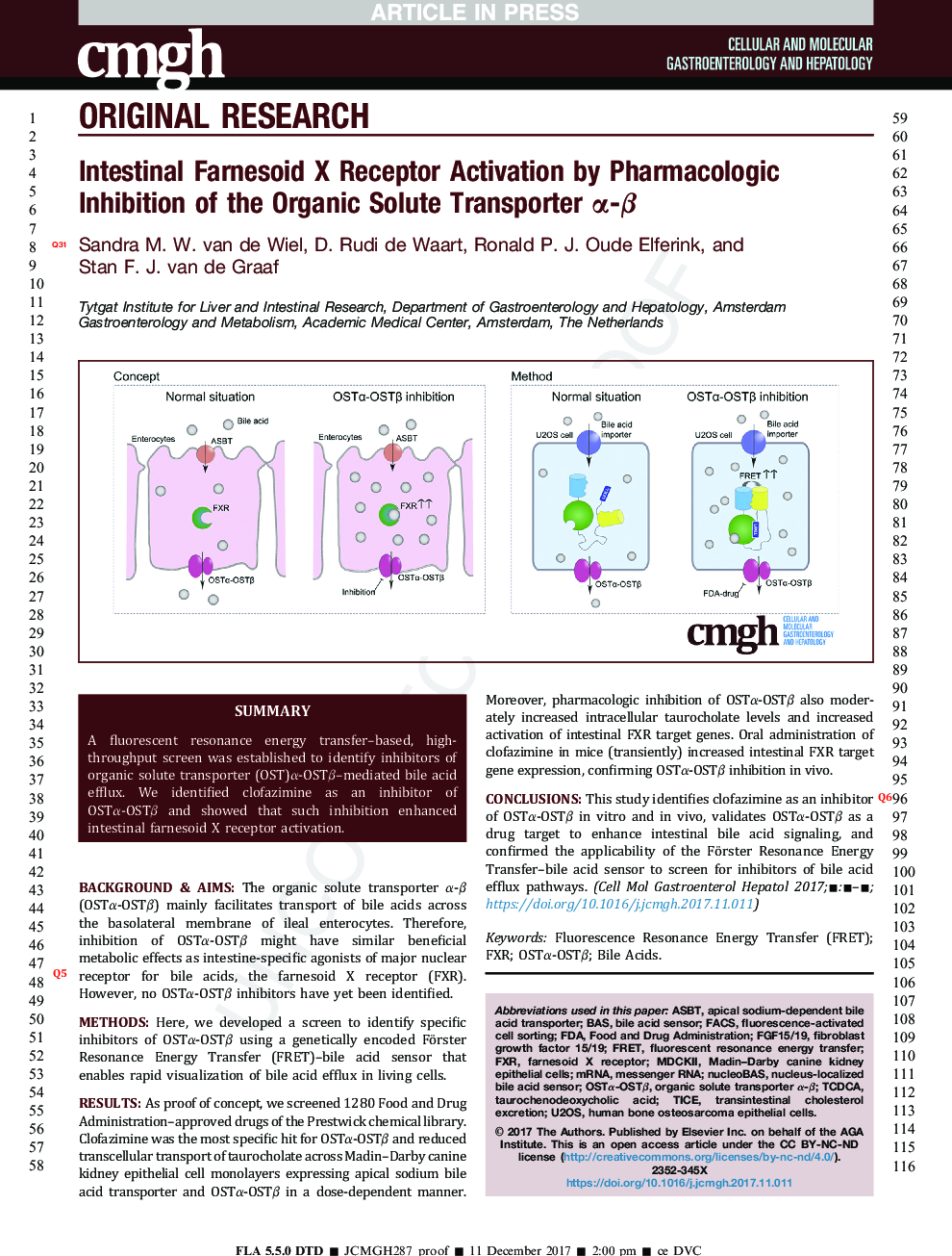 Intestinal Farnesoid X Receptor Activation by Pharmacologic Inhibition of the Organic Solute Transporter Î±-Î²