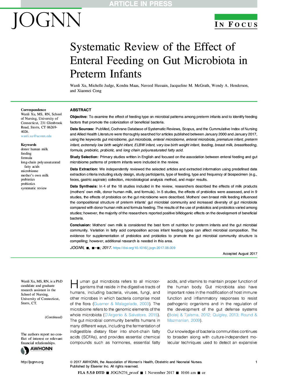 بررسی سیستماتیک اثر تغذیه انتروال بر روی میکروبیوتایس قارچی در نوزادان نارس 
