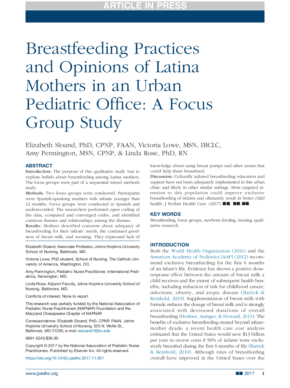 شیوه تغذیه با شیر مادر و نظرات مادران لاتین در دفتر اطفال شهری: یک مطالعه گروه تمرکز 