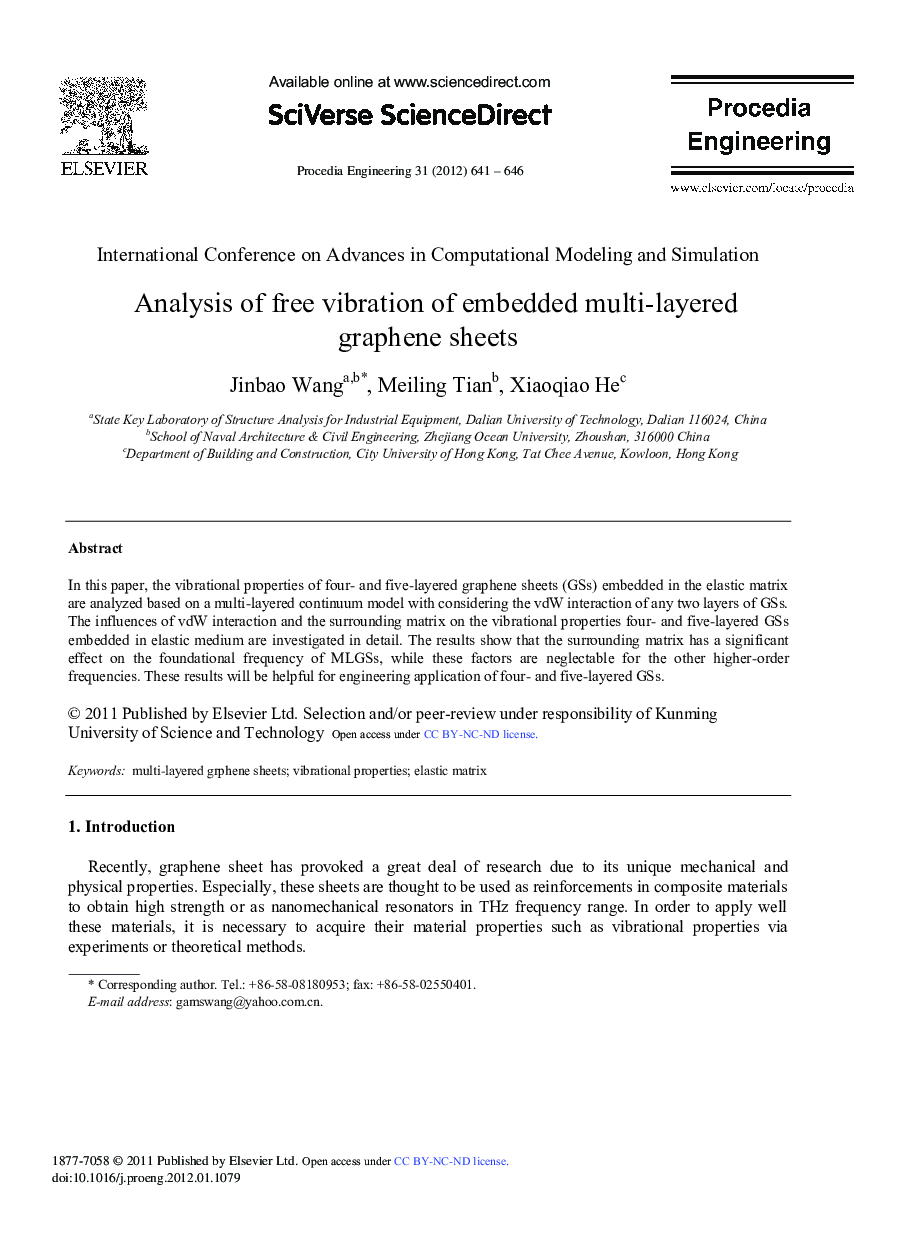 Analysis of free vibration of embedded multi-layered graphene sheets