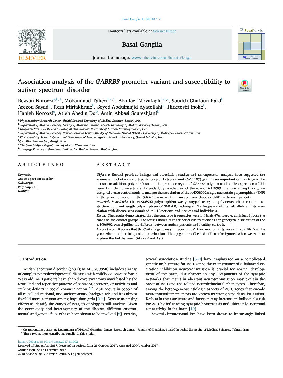 Association analysis of the GABRB3 promoter variant and susceptibility to autism spectrum disorder