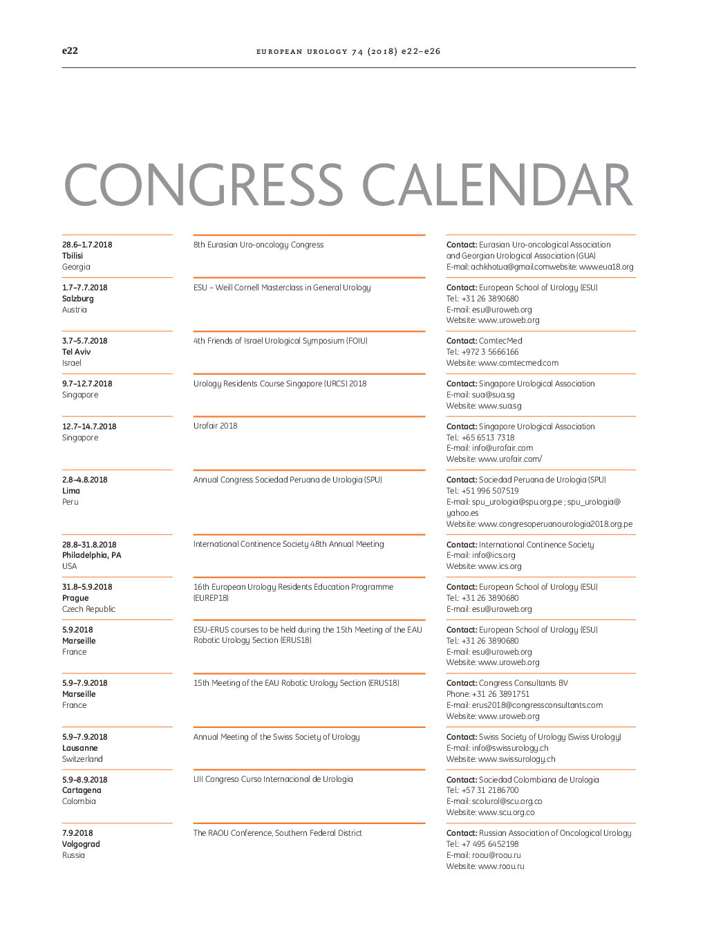 تقویم کنگره 