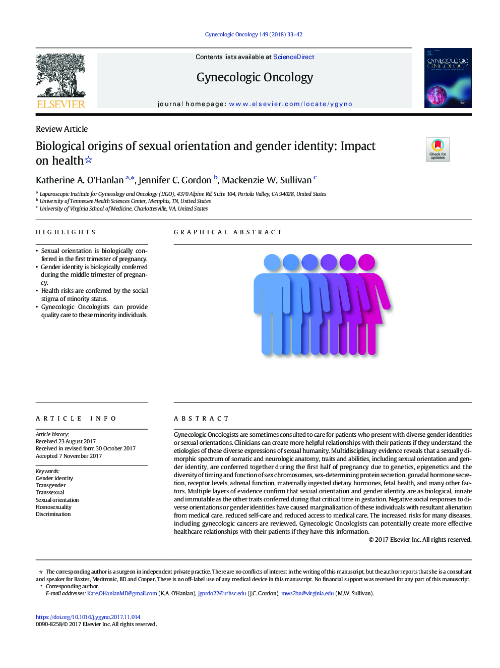 ریشه های بیولوژیکی گرایش جنسی و هویت جنسیتی: تاثیر بر سلامتی 