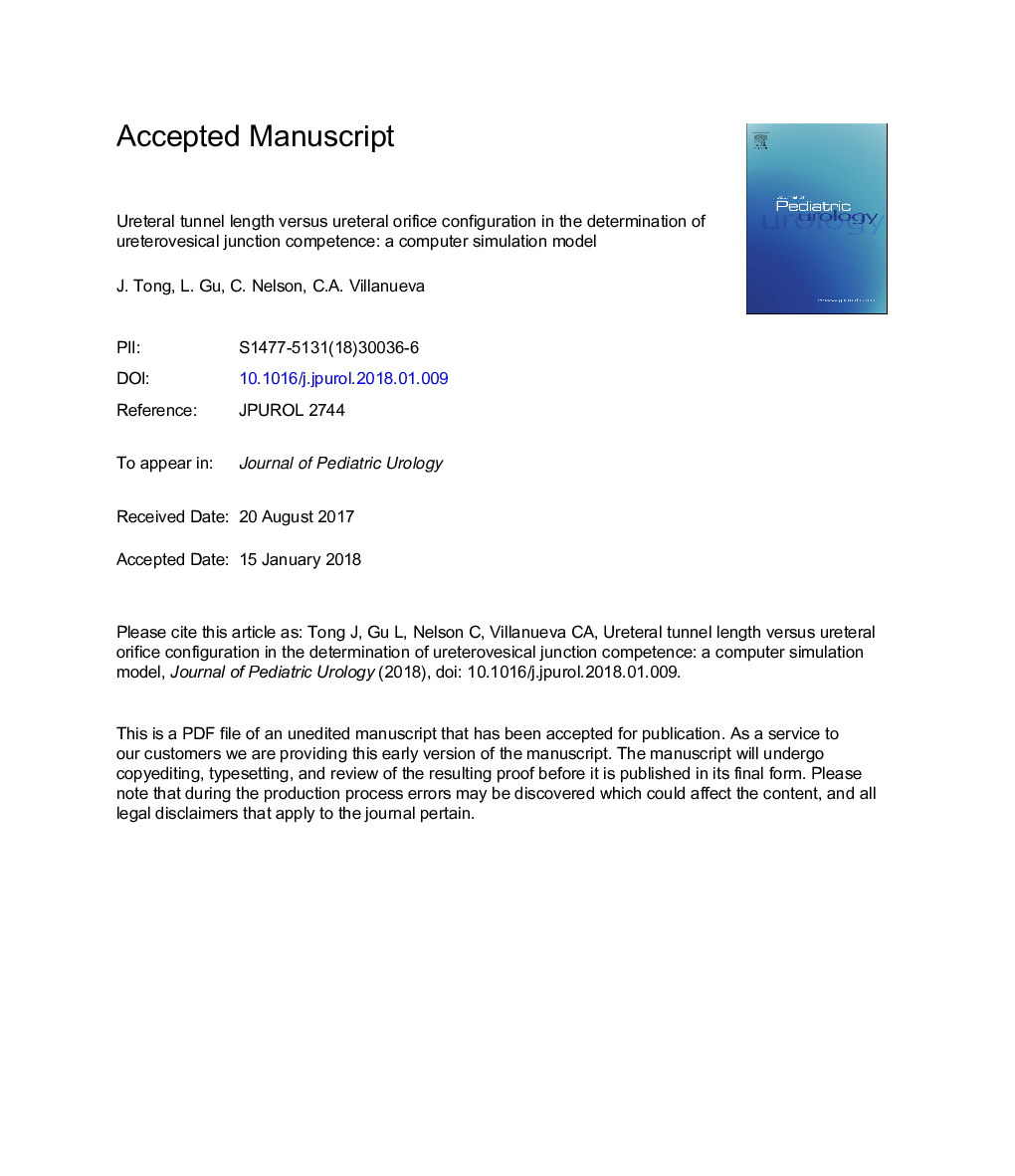 طول تونل مدفوع و پیکربندی سوراخهای مدفوع در تعیین شکست اتصال یورتوئیدی: یک مدل شبیه سازی کامپیوتری 