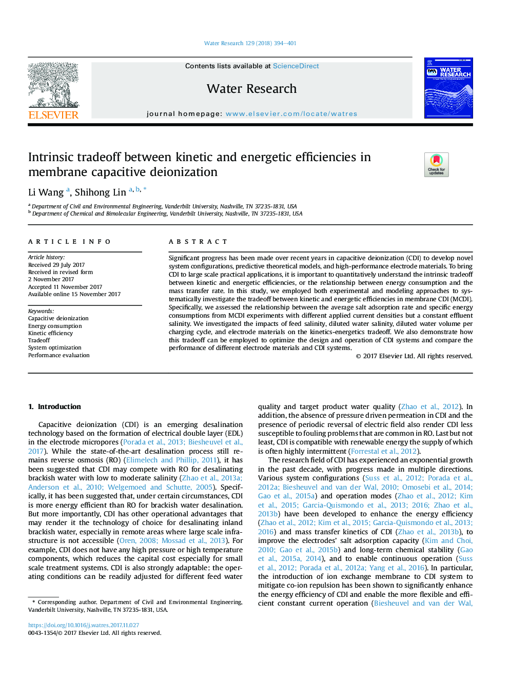 Intrinsic tradeoff between kinetic and energetic efficiencies in membrane capacitive deionization