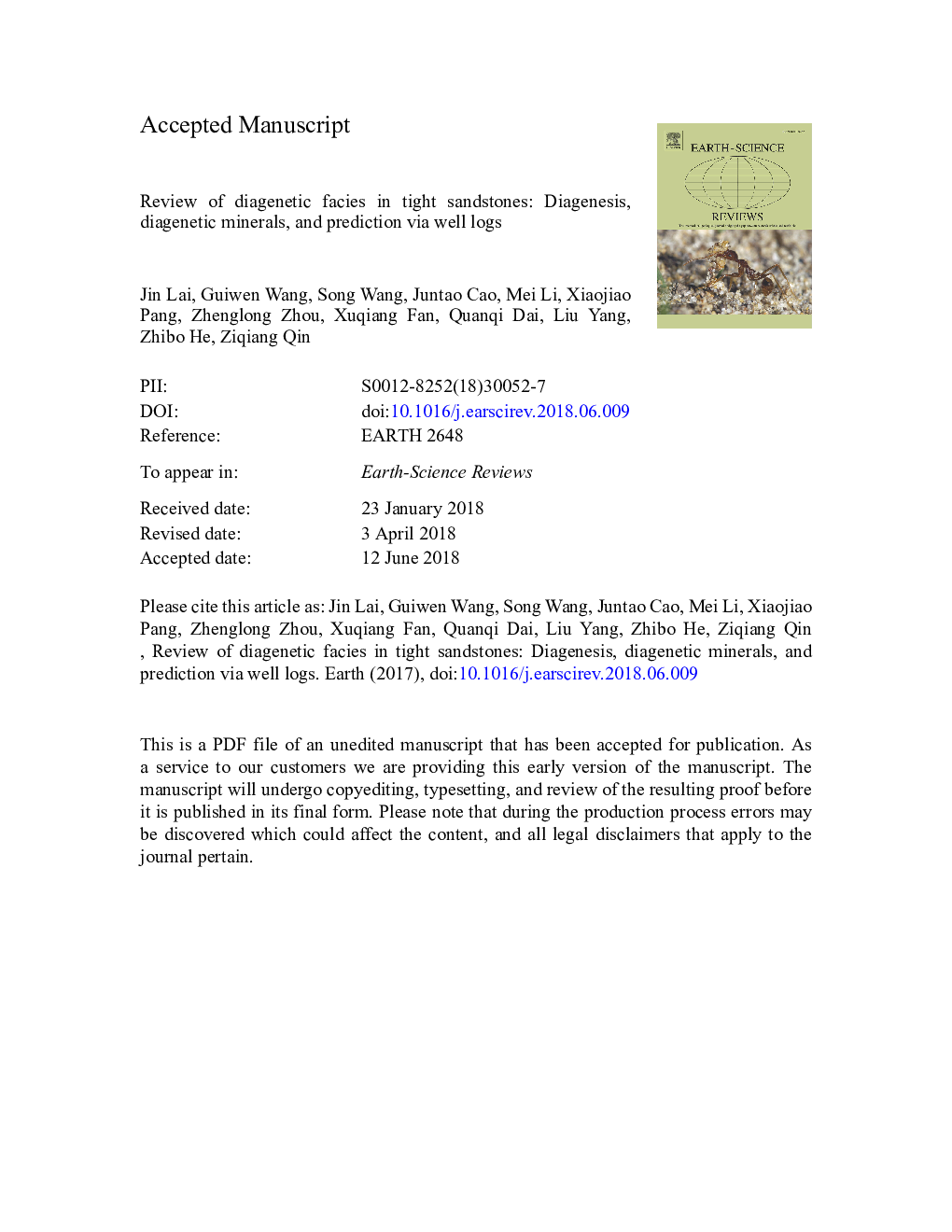 بررسی رخساره های دیگنتیک در ماسه سنگ تنگ: دیگنز، مواد معدنی دیگنتیک و پیش بینی آن از طریق حفره های خوب