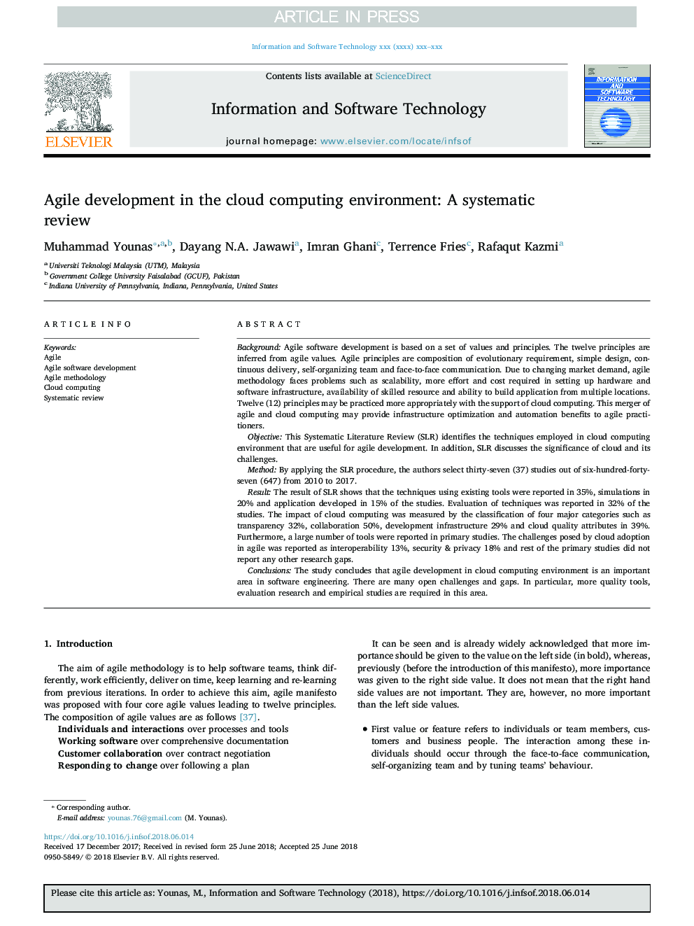 توسعه پایدار در محیط محاسبات ابری: بررسی سیستماتیک