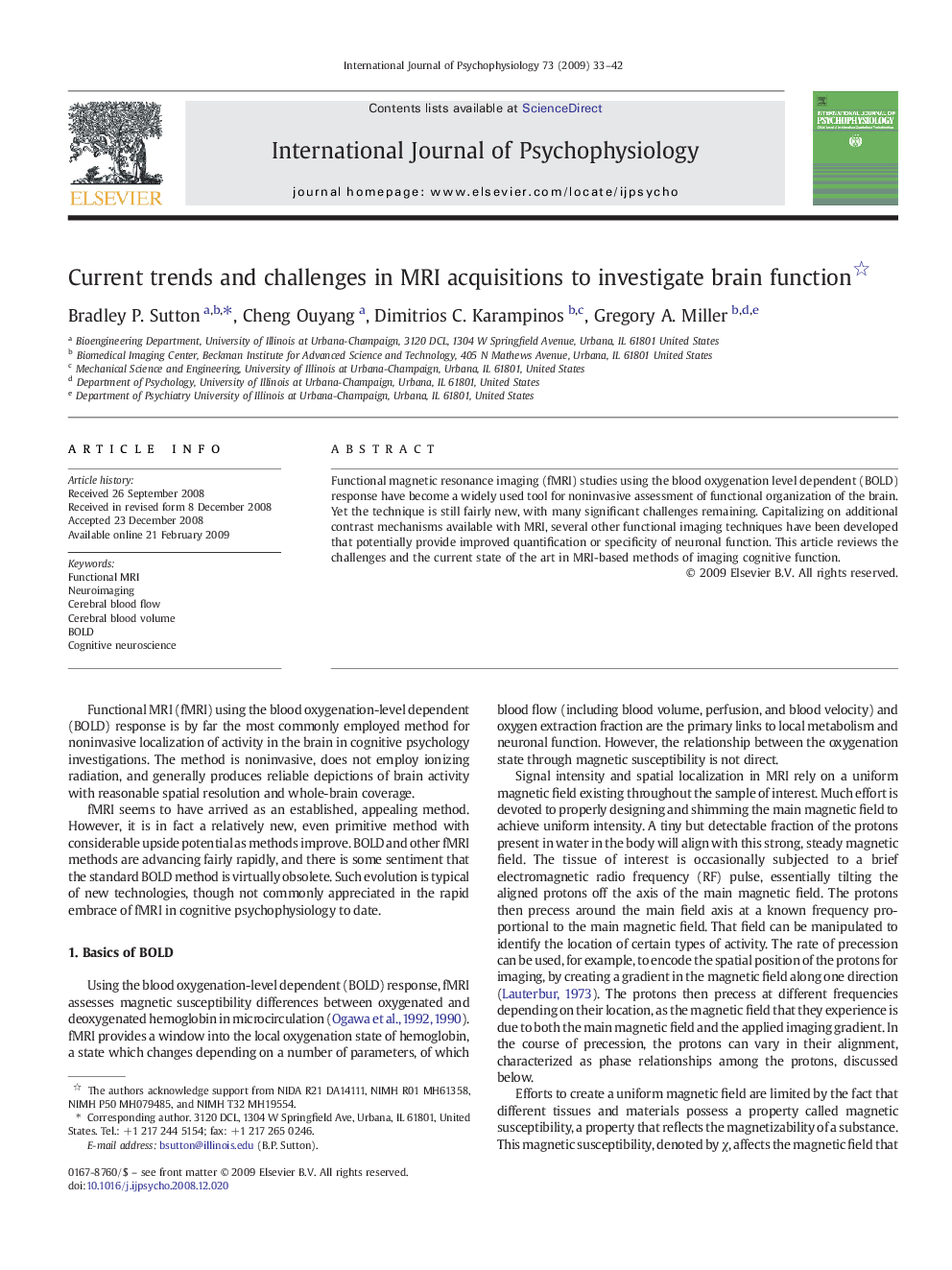 Current trends and challenges in MRI acquisitions to investigate brain function 