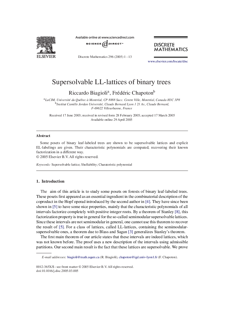Supersolvable LL-lattices of binary trees