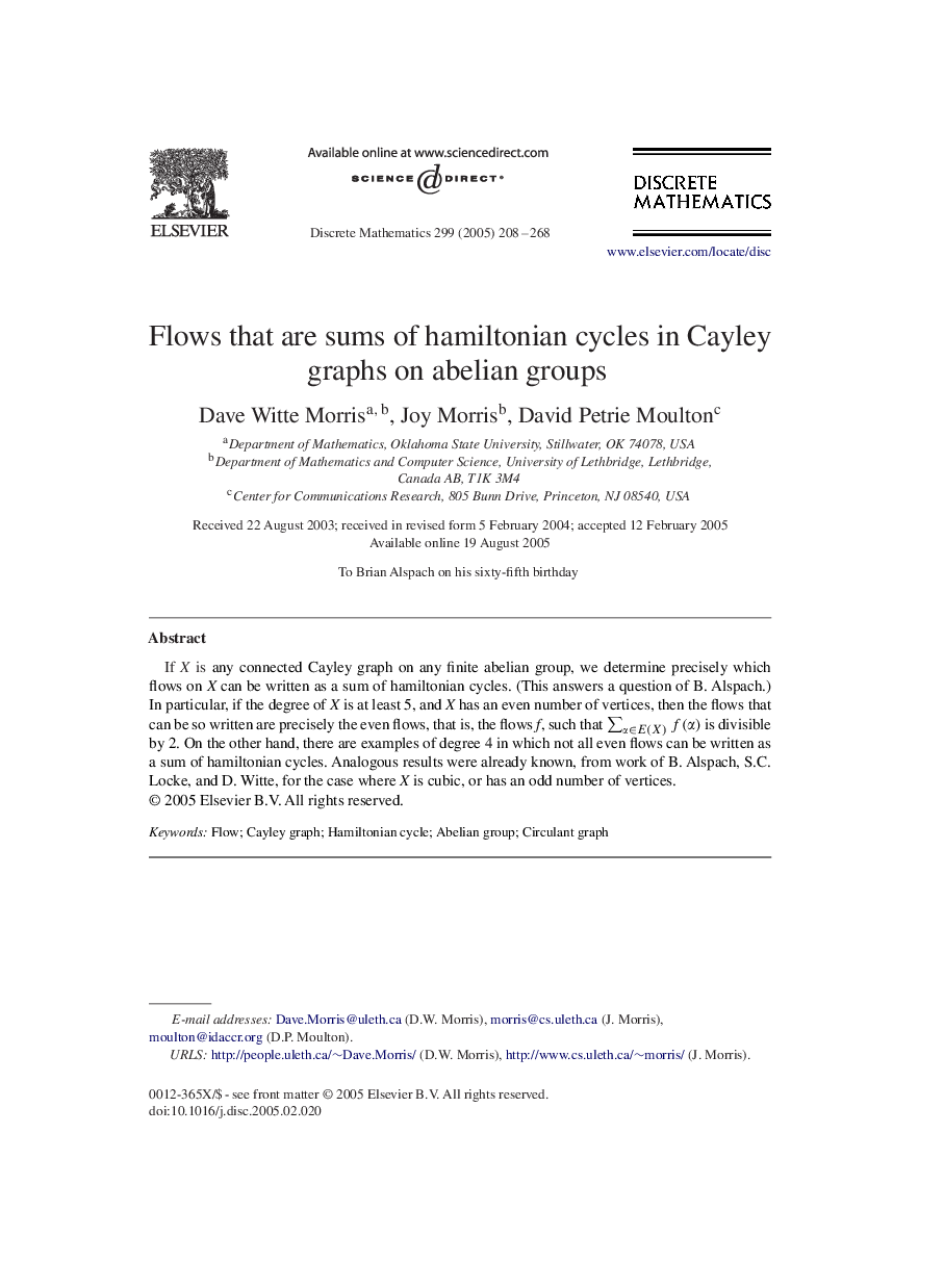 Flows that are sums of hamiltonian cycles in Cayley graphs on abelian groups