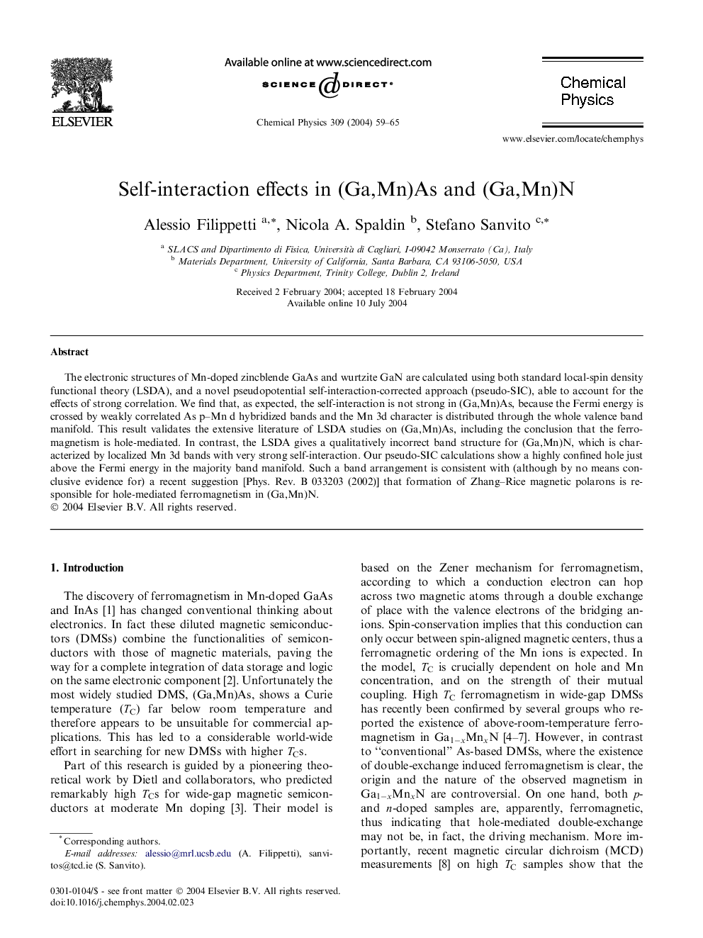 Self-interaction effects in (Ga,Mn)As and (Ga,Mn)N