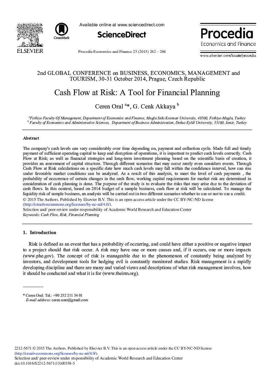 جریان نقدی در معرض خطر: ابزاری برای برنامه ریزی مالی
