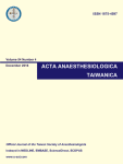Journal: Acta Anaesthesiologica Taiwanica